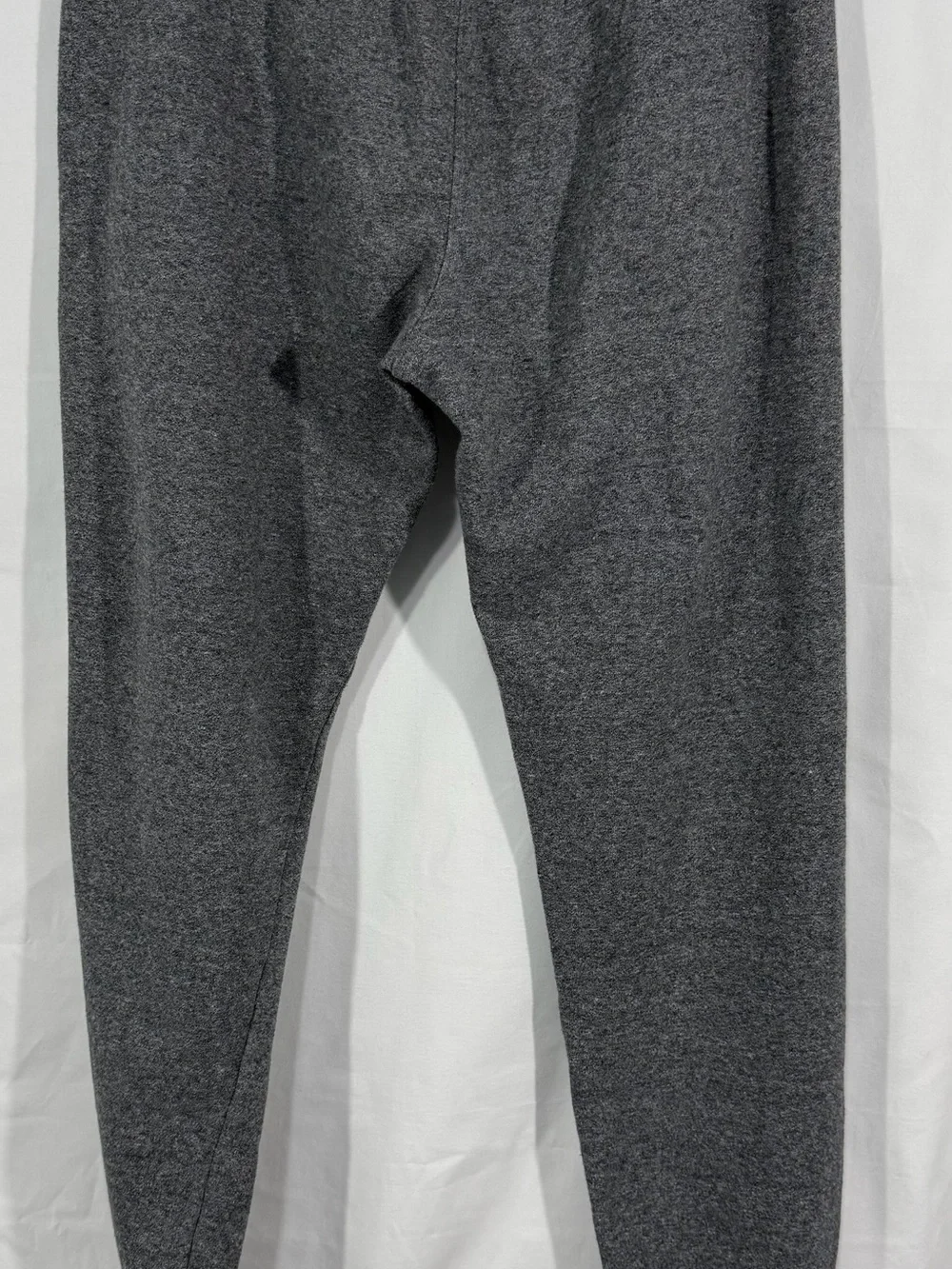 Calvin Klein Men's Heather Gray Knit Joggers with Black Drawstring